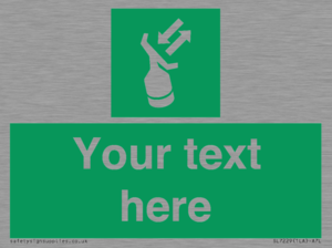 Custom sign safe condition Search and rescue transponder